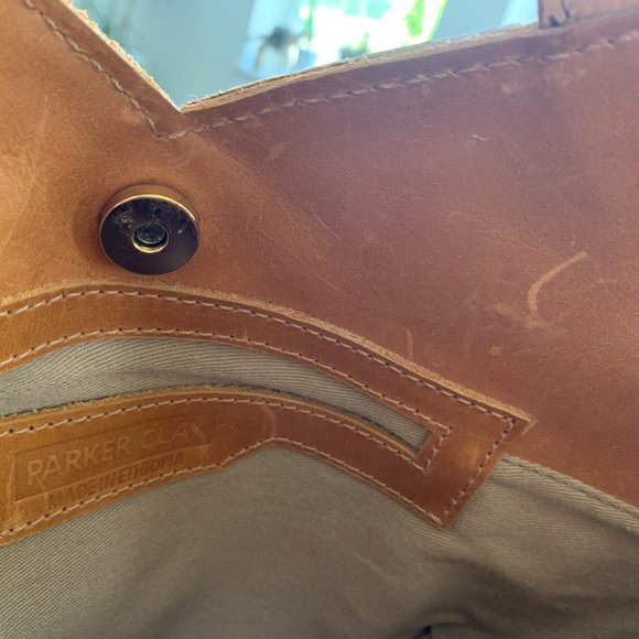 Parker Clay Acacia Woven Leather Handbag - Picture 10 of 14